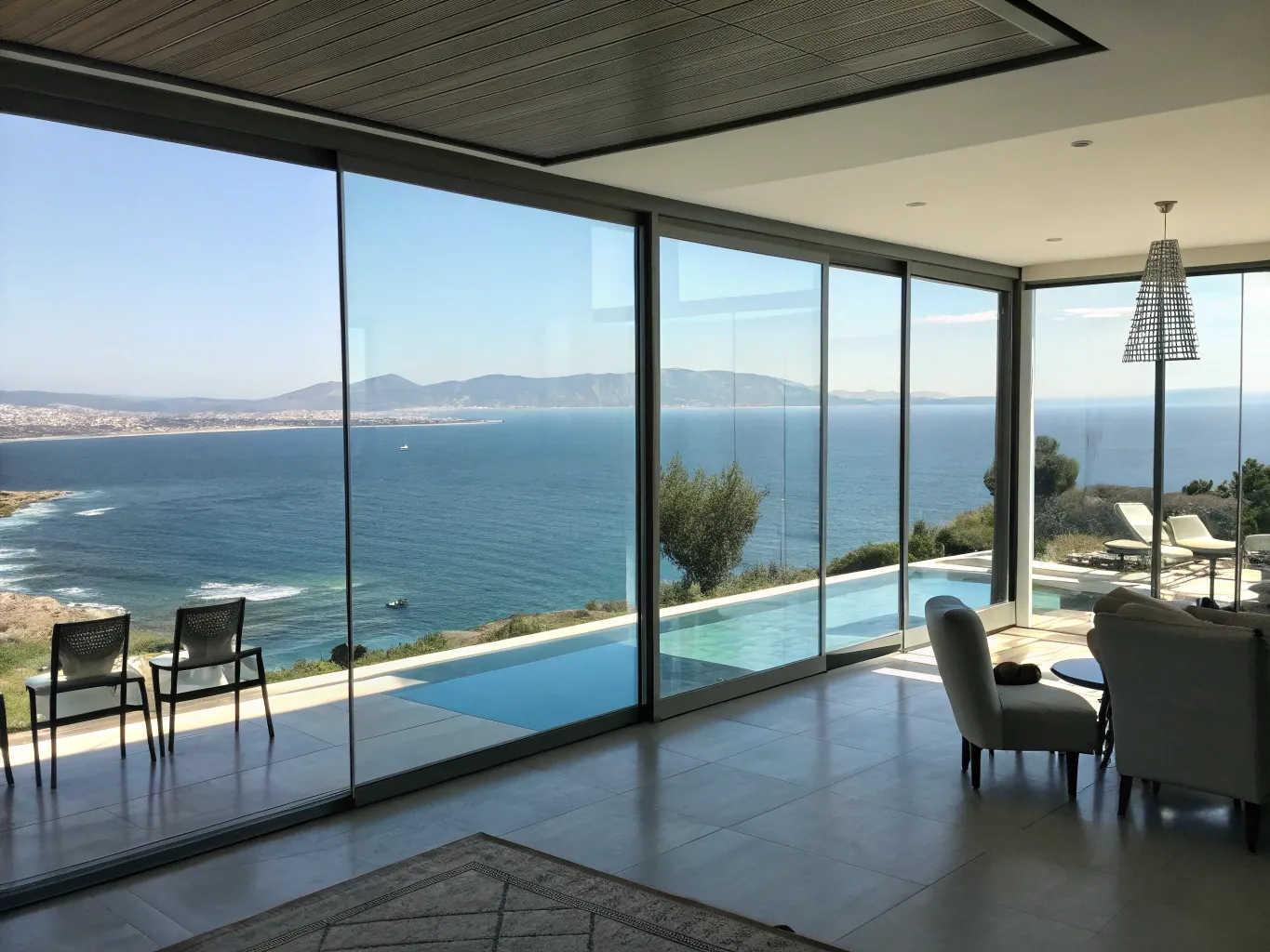 Modern villa med öppen planlösning